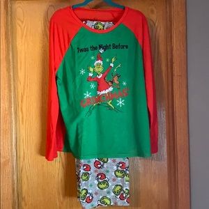 Grinch Pajama Set XL Christmas